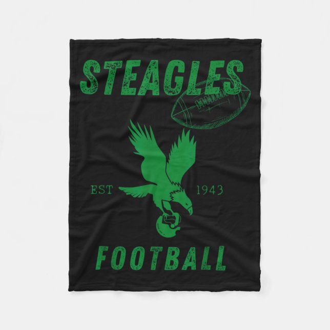 Cobertor De Velo Steagles Futebol Est 1943 Phil Phit Equipa Combina (Frente)