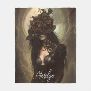 Cobertor De Velo Steampunk Esconda Seus Olhos Obra de Arte Original