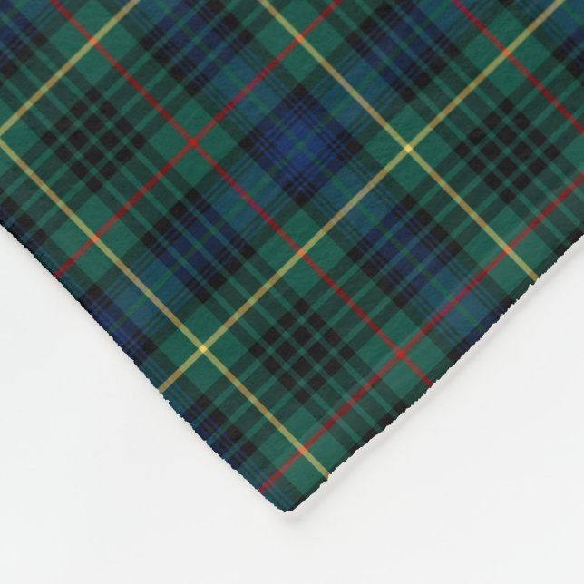 Cobertor De Velo Stewart Clan Dark Green e Blue Hunting Tartan (Quina)