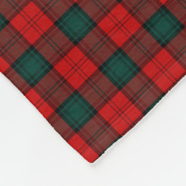 Cobertor De Velo Stewart de Atholl Red e Forest Green Clan Tartan