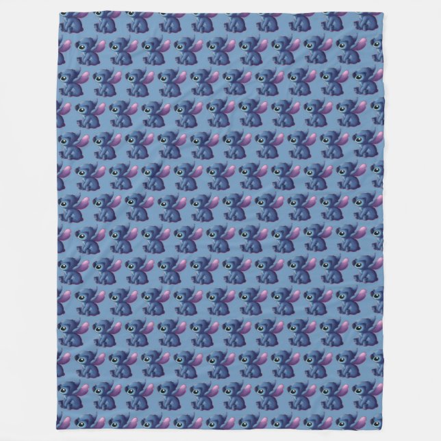 Cobertor De Velo Stitch Fleece Blanket (Frente)