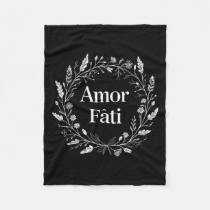 Cobertor De Velo Stoic Minimalist Tee For Women Men Amor Fati Flora
