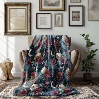 Cobertor De Velo Stormy Burgundy Fall Rosa Dreamscape