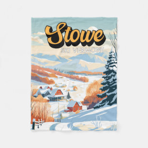Cobertor De Velo Stowe Vermont Winter Vintage