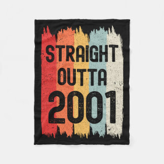 Cobertor De Velo Straight Outta 2001 Funny Retro Birthday Awesome S