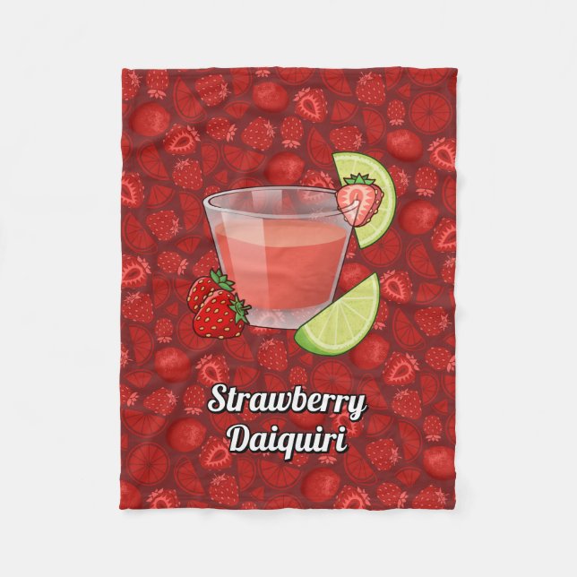 Cobertor De Velo Strawberry Daiquiri (Frente)