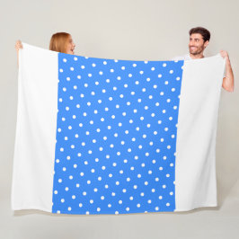 Cobertor De Velo Stripe Vertical Pontilhado Azul Brilhante Em Branc
