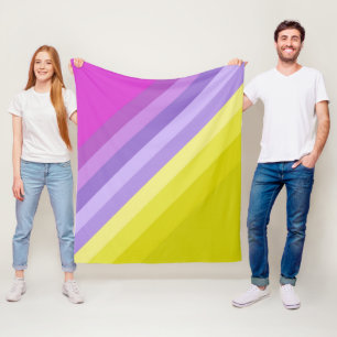 Cobertor De Velo Striped, brilhante
