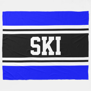 Cobertor De Velo Stripes de corridas brancas, pretas e brilhantes,