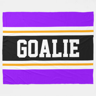 Cobertor De Velo Stripes de corridas de GOALIE Preto e Brilhante e