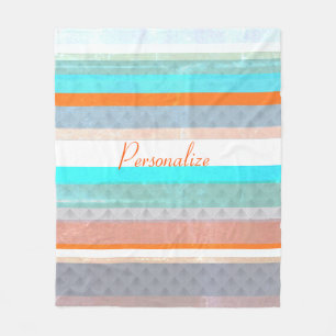 Cobertor De Velo Stripes personalizadas desbotadas e com meteoros