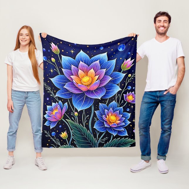 Cobertor De Velo Stuning Cosmic Floral Dreams Design (In Situ)