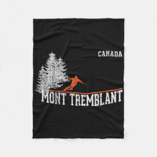 Cobertor De Velo Style Mont Tremblant da década de 80. Esqui Vintag