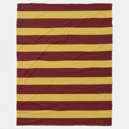 Cobertor De Velo Stylish Maroon and Metallic Gold Vertical Striped