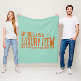 Cobertor De Velo Sua Energia é um Item de Luxo