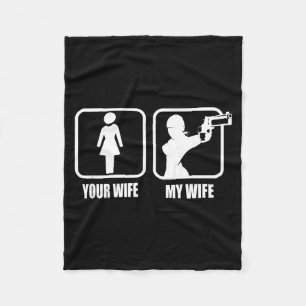 Cobertor De Velo Sua Esposa - Minha Esposa Stol _ Armas - Dia dos N