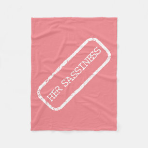 Cobertor De Velo "Sua Sassidão" Fleece Blankets