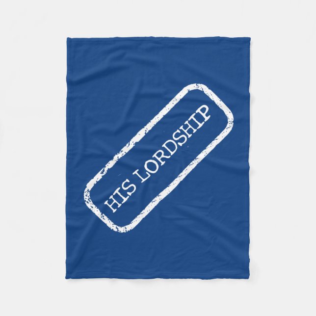 Cobertor De Velo "Sua Senhoria" Fleece Blankets (Frente)