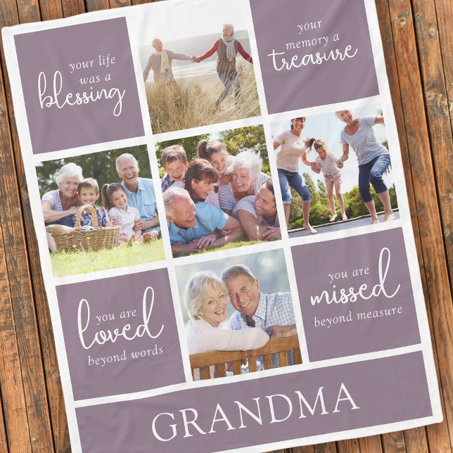 Cobertor De Velo Sua vida foi um memorial de fotos bênção (Criador carregado)