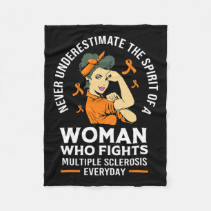 Cobertor De Velo Subestimar O Espírito De Uma Mulher Sra. Warrior