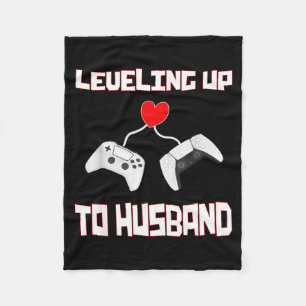 Cobertor De Velo Subindo de Nível Marido Noivo Gamer Arte Gráfica