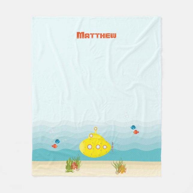 Cobertor De Velo Submarino Amarelo Profundo (Frente)