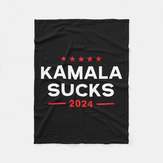 Cobertor De Velo Sucks 2024 Anti Kamala Harris (Frente)
