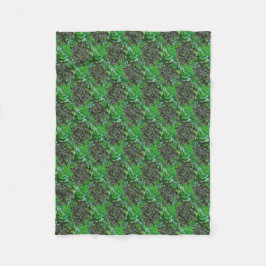 Cobertor De Velo Sucultivos Verdes Lattice Patterno Flórida Blanket