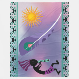 Cobertor De Velo Sudoeste de Kokopelli Fleece Blanket