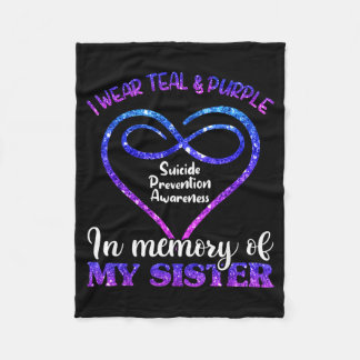 Cobertor De Velo Suicide Prevention Shirt, Teal &amp; Purple In Mem