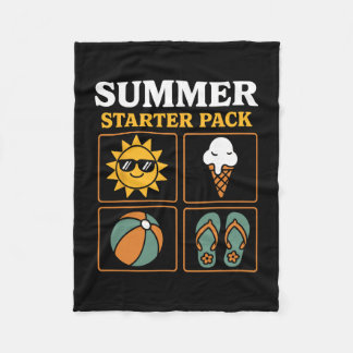 Cobertor De Velo Summer Starter Pack Sun Flip Flops Ll And Ice Crea