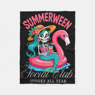 Cobertor De Velo Summerbetween Social Club Spooky O Esqueleto Todo