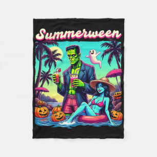 Cobertor De Velo Summerbetween Summer Halloween Zombie Frankenstein