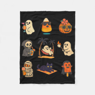 Cobertor De Velo Summerwin Ghost Pumpkin Halloween Spooky Summer T