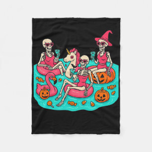 Cobertor De Velo Summerwin Skeleton Flamingo Apenas Esperando Pelo 
