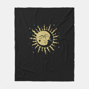 Cobertor De Velo Sun Moon com anestesia Whimsigoth de bruxa dos ano