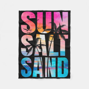 Cobertor De Velo Sun Salt Sand Summer Vacing Hawaii Beach Funny F
