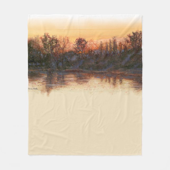Cobertor De Velo "Sundown on the River" Blanket (Frente)