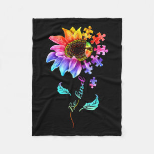 Cobertor De Velo Sunflower Be Kind Quebra-cabeça Piece Autismo Sens