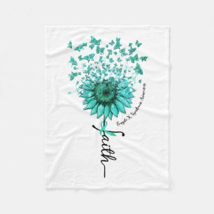 Cobertor De Velo Sunflower Faith Butterfly Fragile X Syndrome