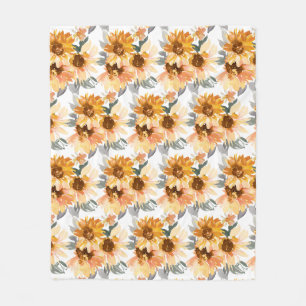 Cobertor De Velo Sunflower Fleece Blanket