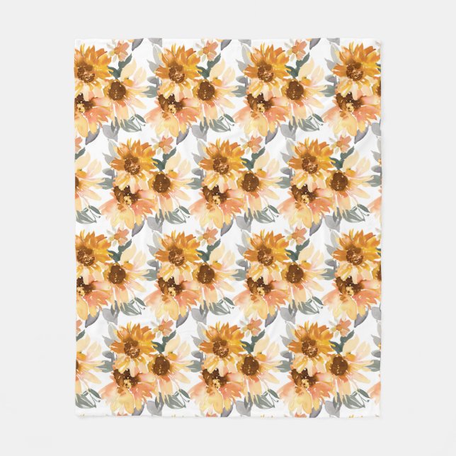 Cobertor De Velo Sunflower Fleece Blanket (Frente)