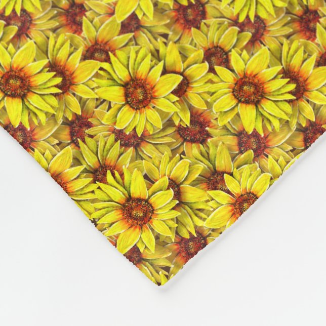 Cobertor De Velo Sunflower Throw Blanket (Quina)