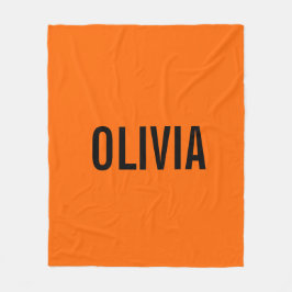 Cobertor De Velo Sunset Orange Modern Name | Tendência minimalista
