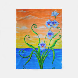 Cobertor De Velo Sunset Orquídeo