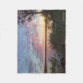 Cobertor De Velo Sunset Sobre Lago Koronis