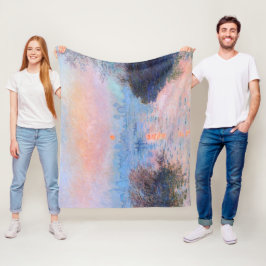 Cobertor De Velo Sunset sobre o Seine Claude Monet