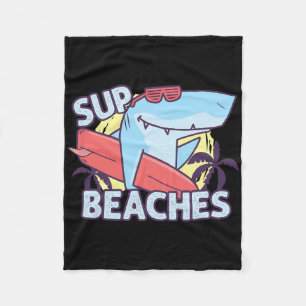 Cobertor De Velo Sup Beaches Retro Surfing Sea Animais de Verão