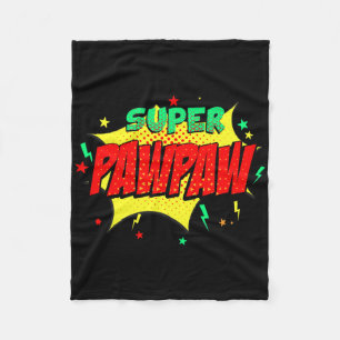 Cobertor De Velo Super Pawpaw Comic Themed Style Super Pais