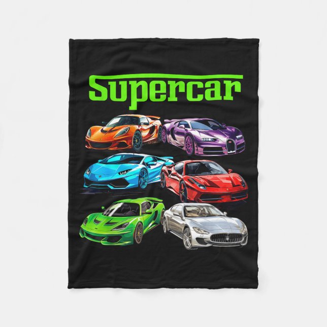 Cobertor De Velo Supercar Cool Car Guy Srts Racing Fan Graphic Men  (Frente)